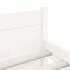 Estructura de cama sin colchón madera maciza blanco 180x200