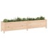 Arriate elevado de jardín madera maciza de pino 199,5x40x39
