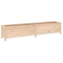 Arriate elevado de jardín madera maciza de pino 199,5x40x39