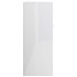 Aparador de madera contrachapada blanco brillante 88x30x70