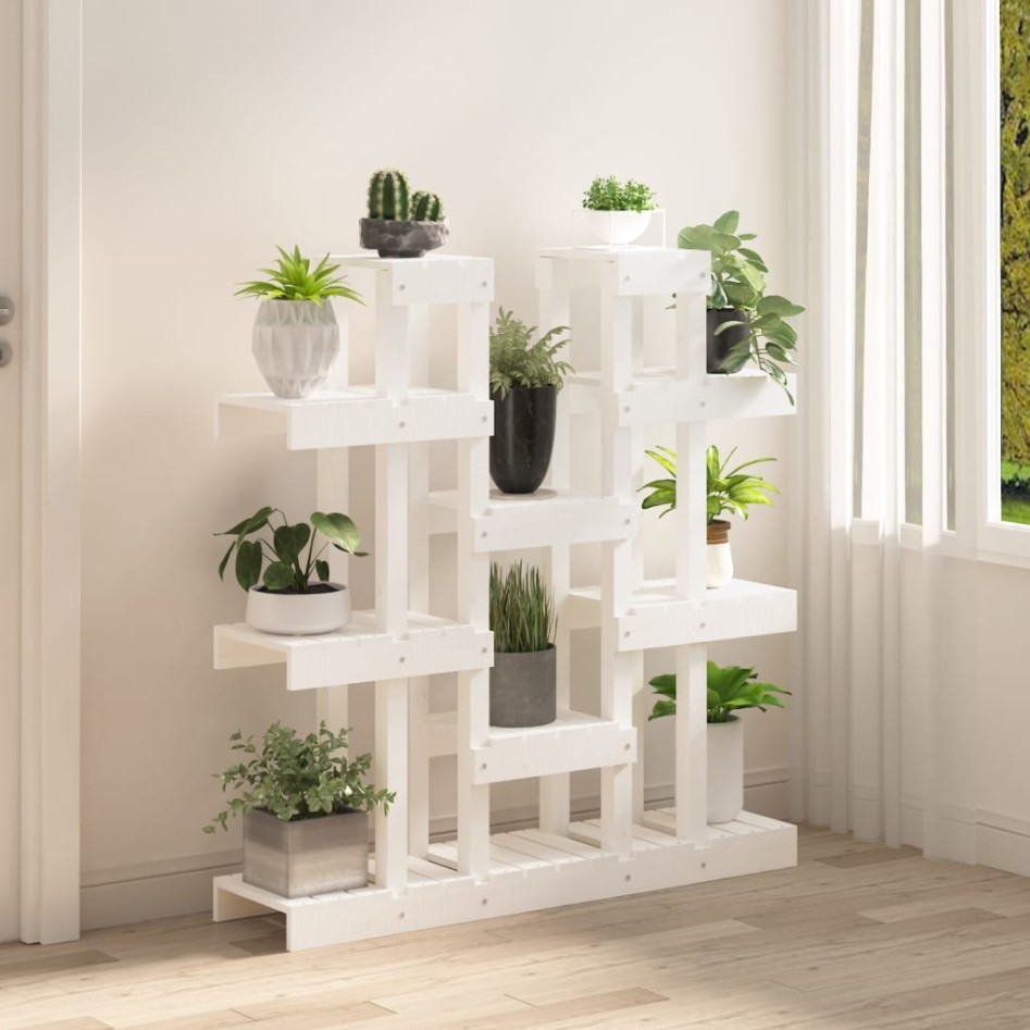 Soporte para plantas madera maciza pino blanco