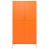 Armario de acero naranja 90x50x180