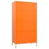 Armario de acero naranja 90x50x180