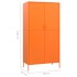 Armario de acero naranja 90x50x180