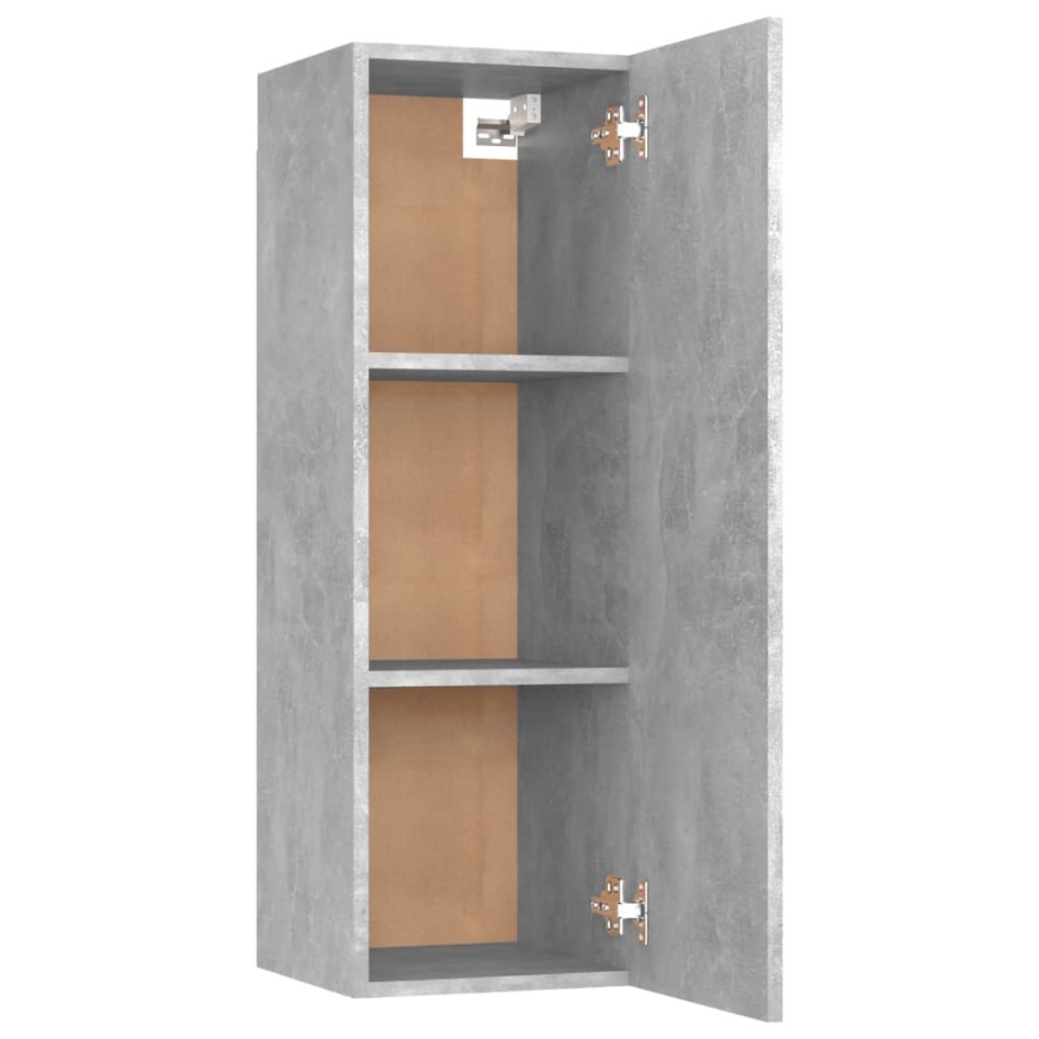 Muebles para TV 2 uds contrachapada gris hormigón 30,5x30x90