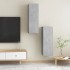Muebles para TV 2 uds contrachapada gris hormigón 30,5x30x90