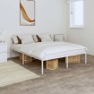Estructura de cama sin colchón metal blanco 160x200 cm
