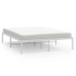 Estructura de cama sin colchón metal blanco 160x200
