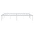 Estructura de cama sin colchón metal blanco 160x200