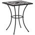 Mesa bistró de mosaico cerámica negro y blanco 60