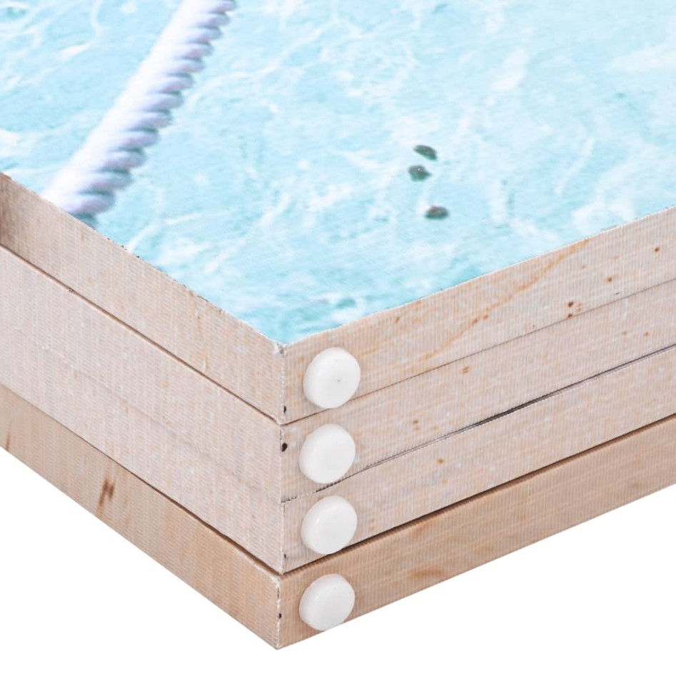 Biombo divisor plegable diseño playa 160x170