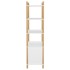 Aparador alto madera contrachapada blanco 80x40x153
