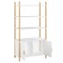 Aparador alto madera contrachapada blanco 80x40x153