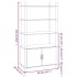 Aparador alto madera contrachapada blanco 80x40x153