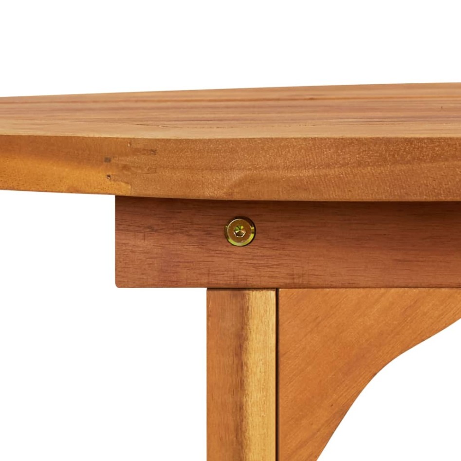 Mesa de comedor jardín 180x90x75 cm madera maciza de