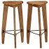 Taburetes de cocina 2 unidades madera maciza de