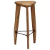 Taburetes de cocina 2 unidades madera maciza de