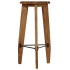 Taburetes de cocina 2 unidades madera maciza de