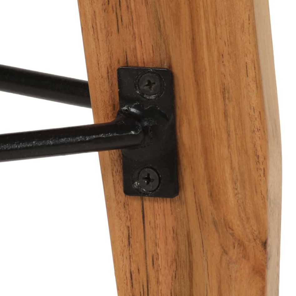 Taburetes de cocina 2 unidades madera maciza de