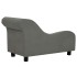 Sofá para perros con almohada gris oscuro felpa 83x44x44