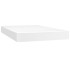 Cama box spring con colchón cuero sintético blanco 120x200
