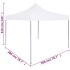 Carpa plegable profesional acero blanco 2x2
