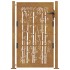 Puerta de jardín acero corten diseño bambú 105x130