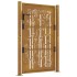 Puerta de jardín acero corten diseño bambú 105x130