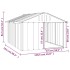 Casa para perros acero galvanizado gris 116,5x153x81,5