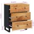 Aparador de madera maciza de acacia 60x33x75
