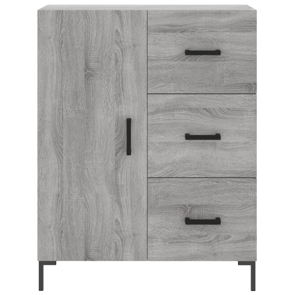 Aparador de madera de ingeniería gris Sonoma 69,5x34x90