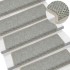 Alfombrillas autoadhesivas sisal 15 uds verde 56x17x3