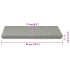 Alfombrillas autoadhesivas sisal 15 uds verde 56x17x3