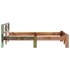 Estructura de cama de madera maciza reciclada 160x200