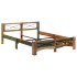 Estructura de cama de madera maciza reciclada 160x200