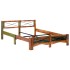 Estructura de cama de madera maciza reciclada 160x200