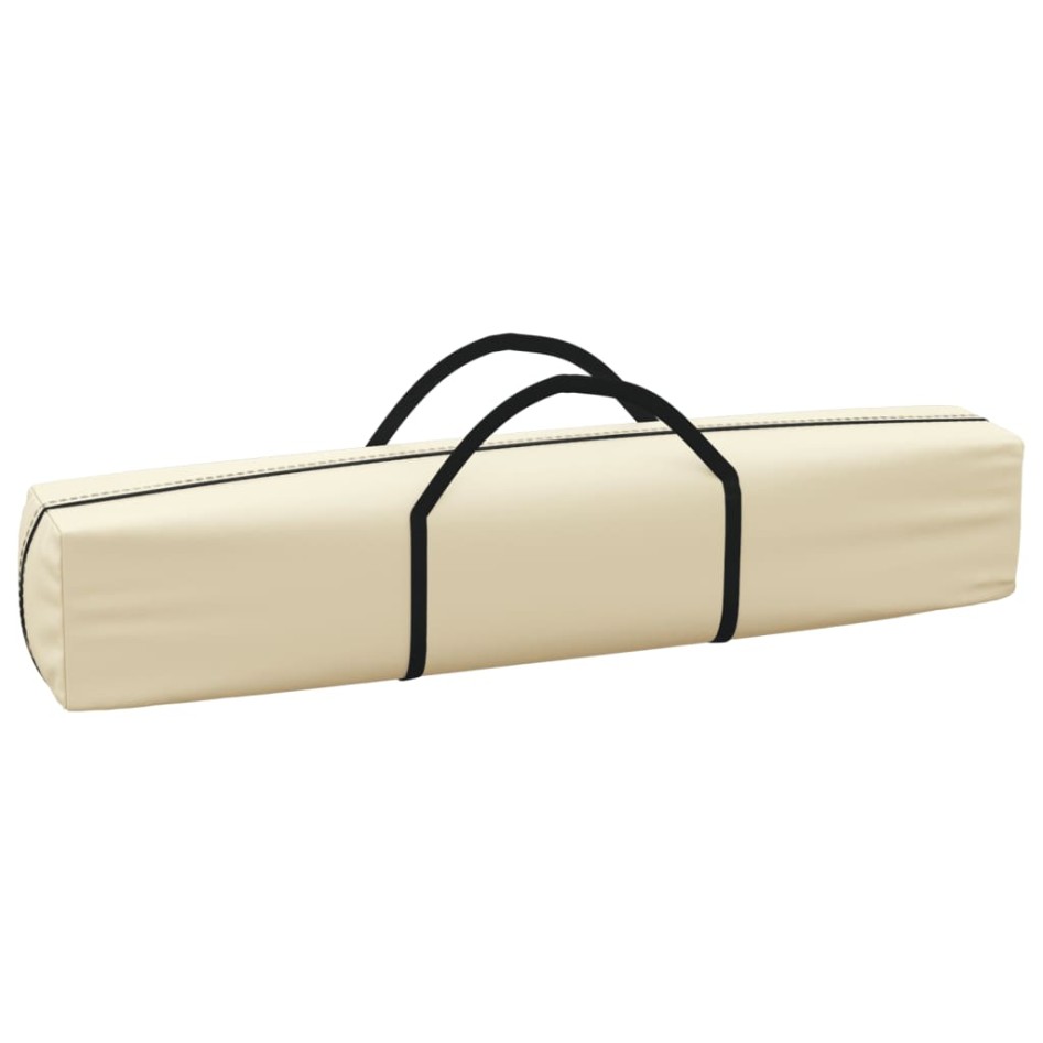 Carpa para fiestas plegable con paredes laterales crema 3x3