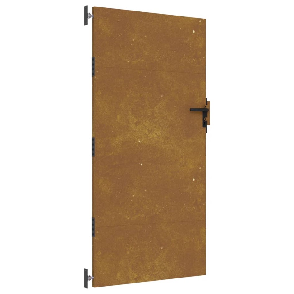 Puerta de jardín acero corten 85x200