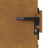 Puerta de jardín acero corten 85x200
