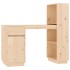 Escritorio de madera maciza de pino 110x53x117