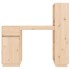 Escritorio de madera maciza de pino 110x53x117
