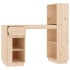 Escritorio de madera maciza de pino 110x53x117