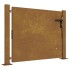 Puerta de jardín acero corten 105x105