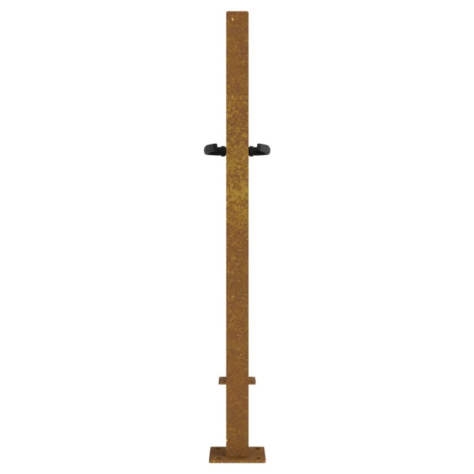 Puerta de jardín acero corten 105x105