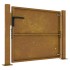 Puerta de jardín acero corten 105x105