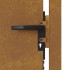 Puerta de jardín acero corten 105x105
