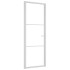 Puerta interior vidrio EGS y aluminio blanco 76x201,5