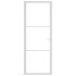 Puerta interior vidrio EGS y aluminio blanco 76x201,5