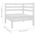 Conjunto de muebles de jardín 3 pzas madera maciza pino
