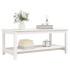 Mesa de centro de madera maciza de pino blanco 110x55x45